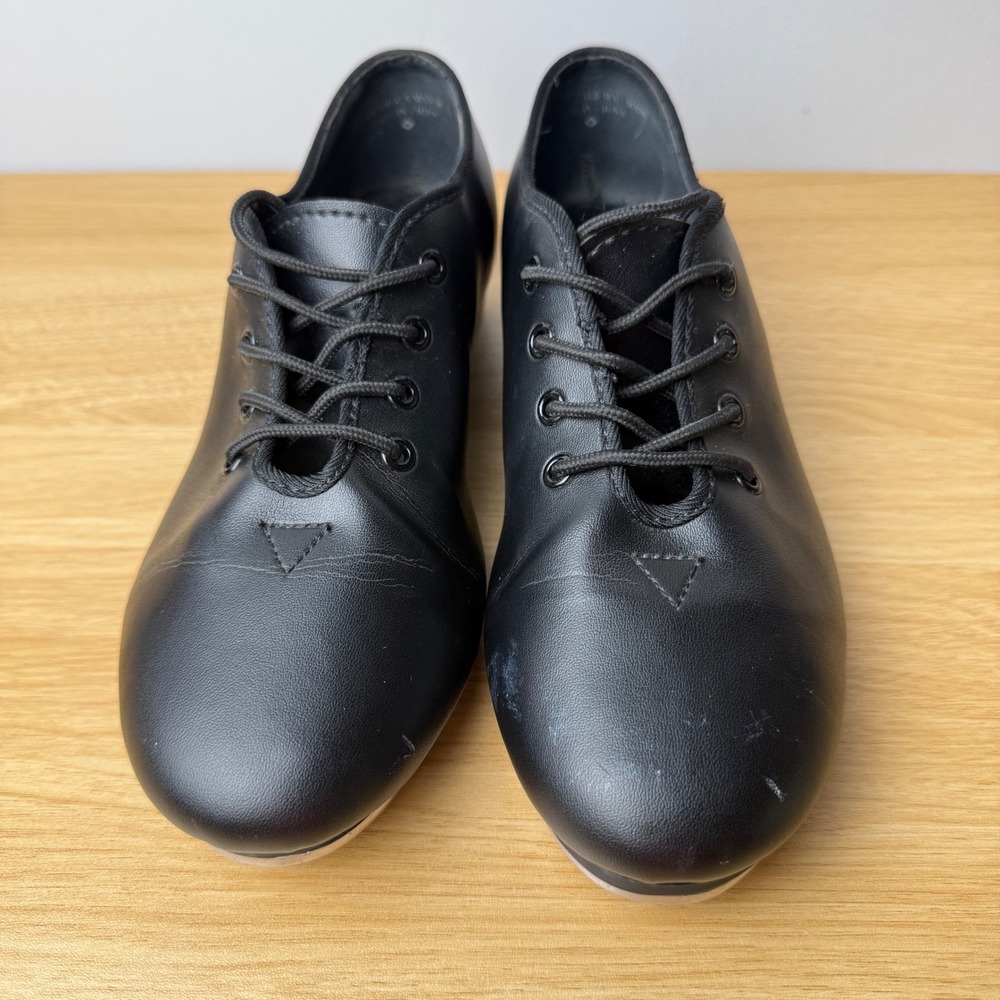 Bloch Techno Tap Shoes Womens 6 Black Lace Up Oxford Dance Rehearsal Durable
